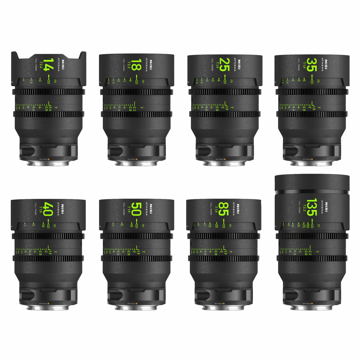 Kit d'objectifs NiSi Cinéma Athena Prime FF (Plein Format) Master - Monture RF (Canon)
