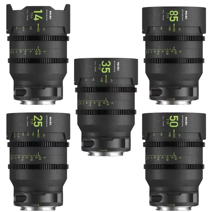 Kit d'objectifs NiSi Cinéma Athena Prime FF (Plein Format) – Monture E (Sony)