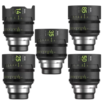 Kit d'objectifs NiSi Cinéma Athena Prime FF (Plein Format) - Monture PL (Arri)
