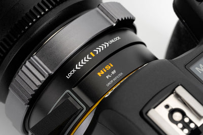 Adaptateur d’objectif NiSi PL-RF avec système de filtres Drop-In – Monture PL vers Monture RF Canon