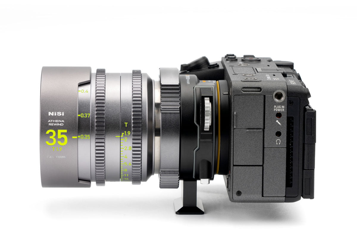 Adaptateur d’objectif NiSi PL-E avec système de filtres Drop-In – Monture PL vers Monture E Sony