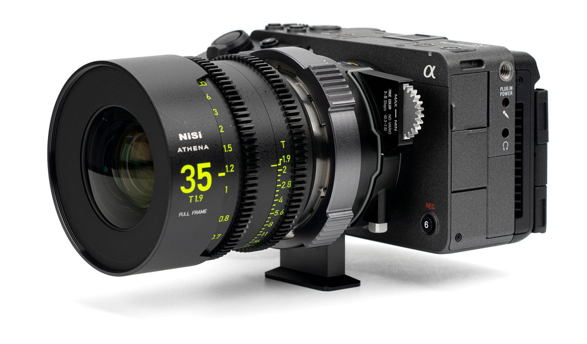 Adaptateur d’objectif NiSi PL-E avec système de filtres Drop-In – Monture PL vers Monture E Sony