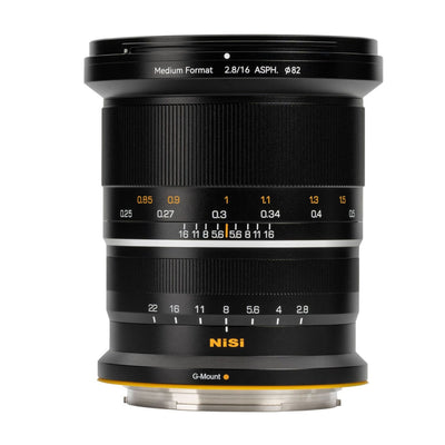 Objectif Grand Angle NiSi 16mm F2.8 ASPH - Moyen Format - Monture G Fujifilm