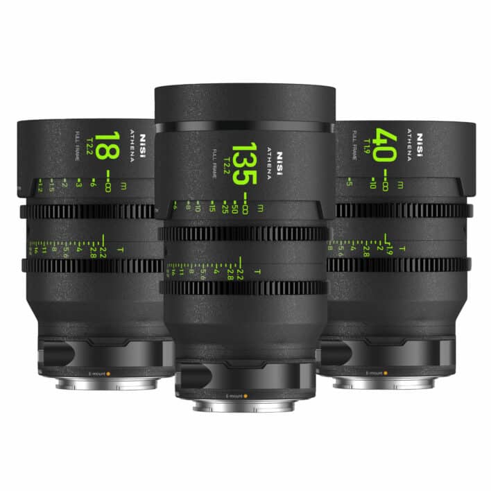 Kit d'objectifs NiSi Cinéma ATHENA Prime FF (Plein Format) Add-On – Monture E (SONY)