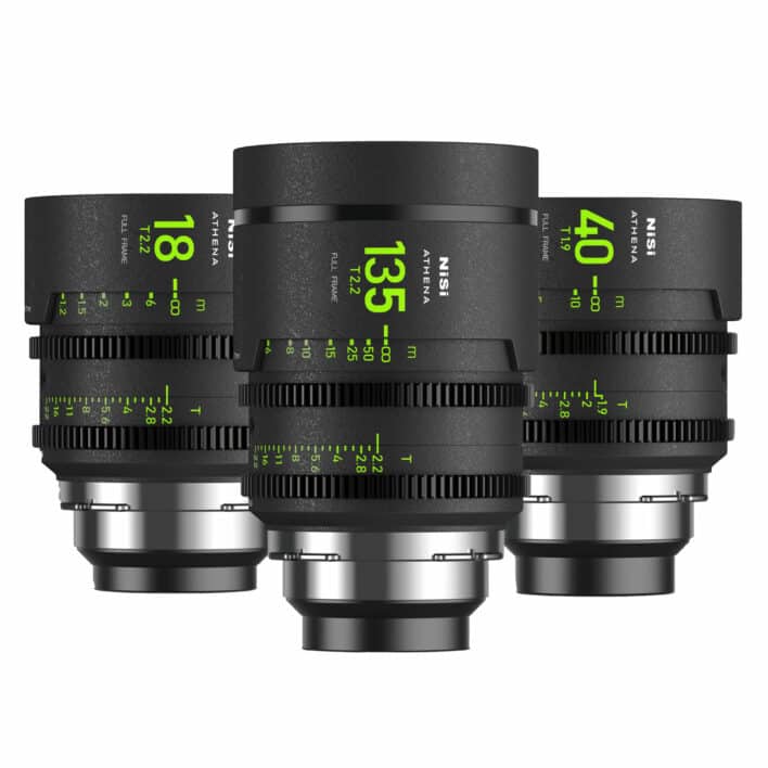 Kit d'objectifs NiSi Cinéma Athena Prime FF (Plein Format) Add-On - Monture PL (Arri)