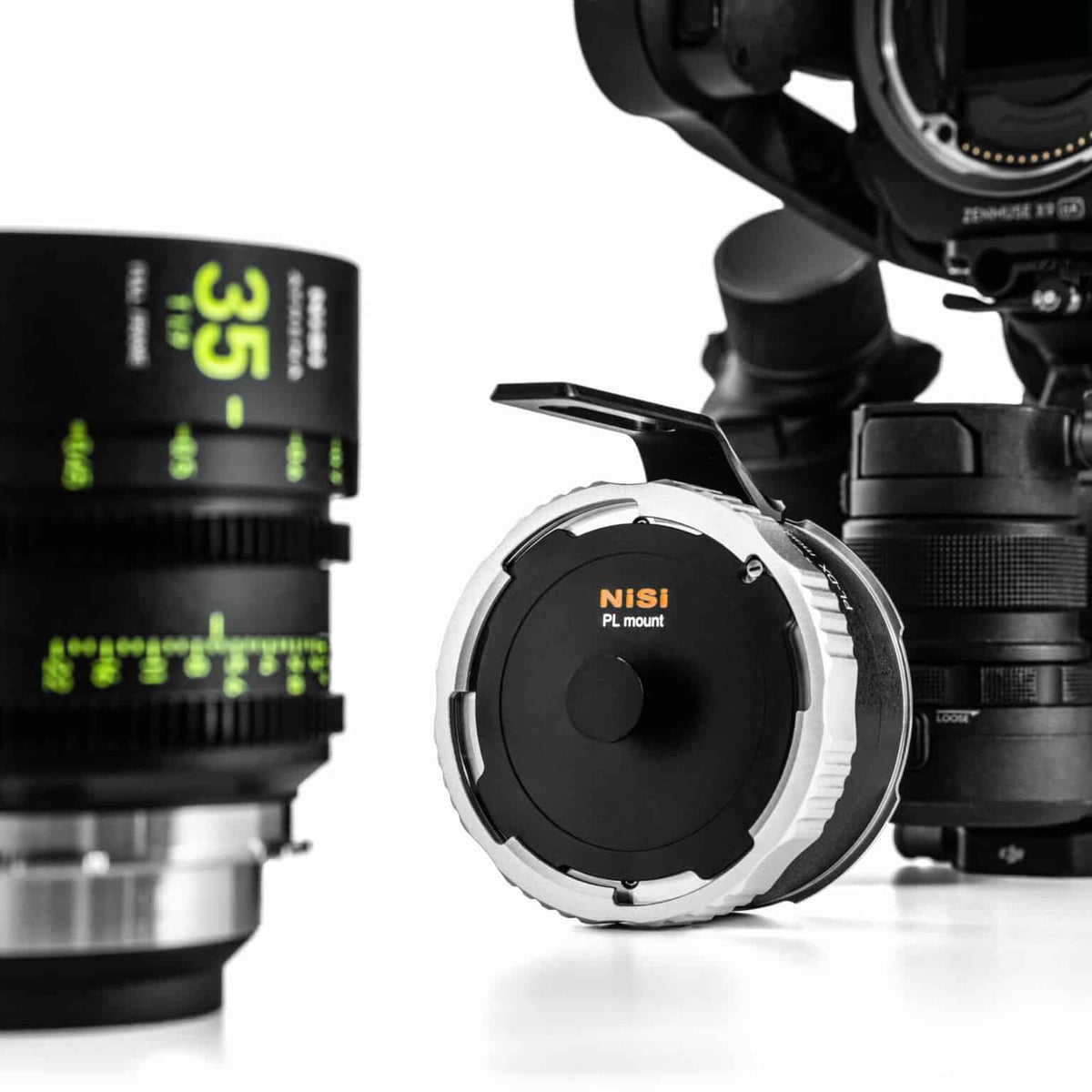 Adaptateur d’objectif NiSi Athena PL-DJI DX – Monture PL vers monture DJI DX