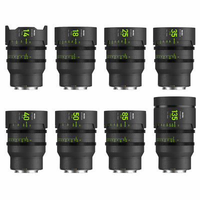 Kit d'objectifs NiSi Cinéma ATHENA Prime FF (Plein Format) MASTER– Monture E (SONY) sans système de filtre Drop-in