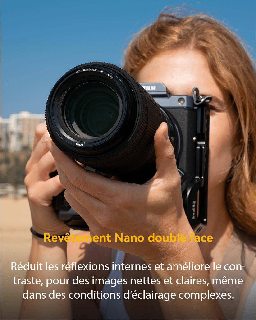 Filtre NiSi Pro Nano Air Protector - Transmission lumineuse maximale de 99,8 % - Compatible image 8K