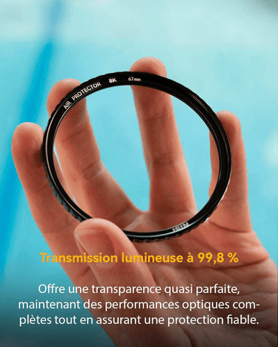 Filtre NiSi Pro Nano Air Protector - Transmission lumineuse maximale de 99,8 % - Compatible image 8K
