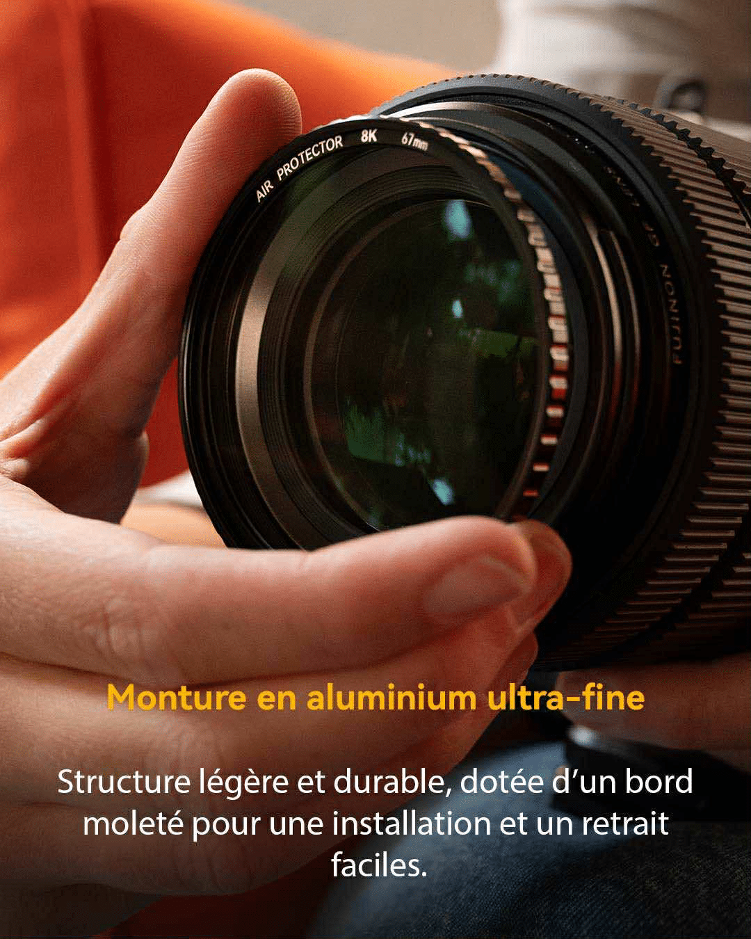 Filtre NiSi Pro Nano Air Protector - Transmission lumineuse maximale de 99,8 % - Compatible image 8K