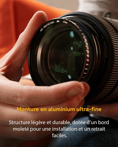 Filtre NiSi Pro Nano Air Protector - Transmission lumineuse maximale de 99,8 % - Compatible image 8K