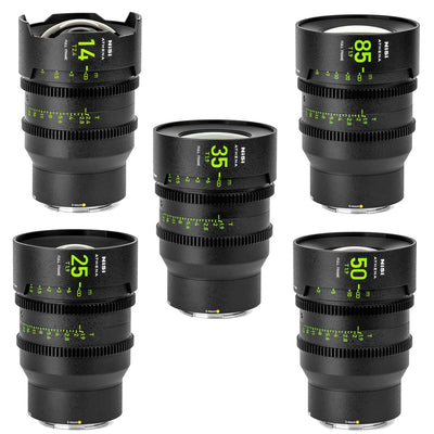 Kit d'objectifs NiSi Cinéma Athena Prime FF (Plein Format) – Monture E (Sony) Sans Système de Filtre Drop-In
