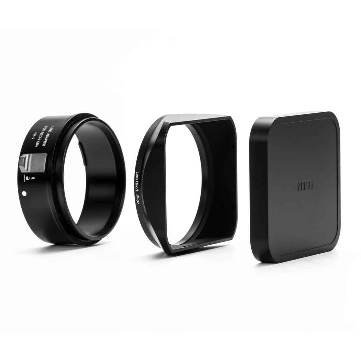 Kit NiSi Magnétique JetMag Pro pour Ricoh GR IV - Avec adaptateur 49mm + Pare-soleil et bouchon de protection magnétique