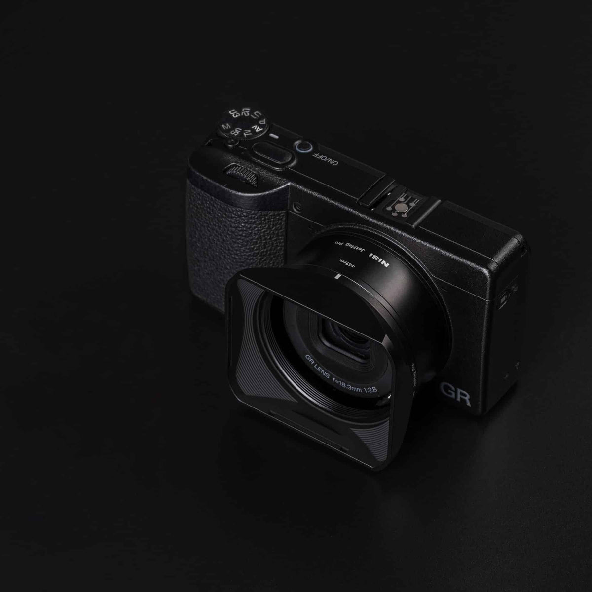 Kit NiSi Magnétique JetMag Pro pour Ricoh GR IV - Avec adaptateur 49mm + Pare-soleil et bouchon de protection magnétique