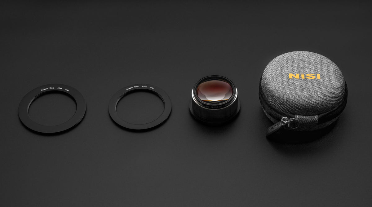 Kit NiSi Lentille Close-Up MC 49mm + Bagues d'adaptation 62mm et 67mm