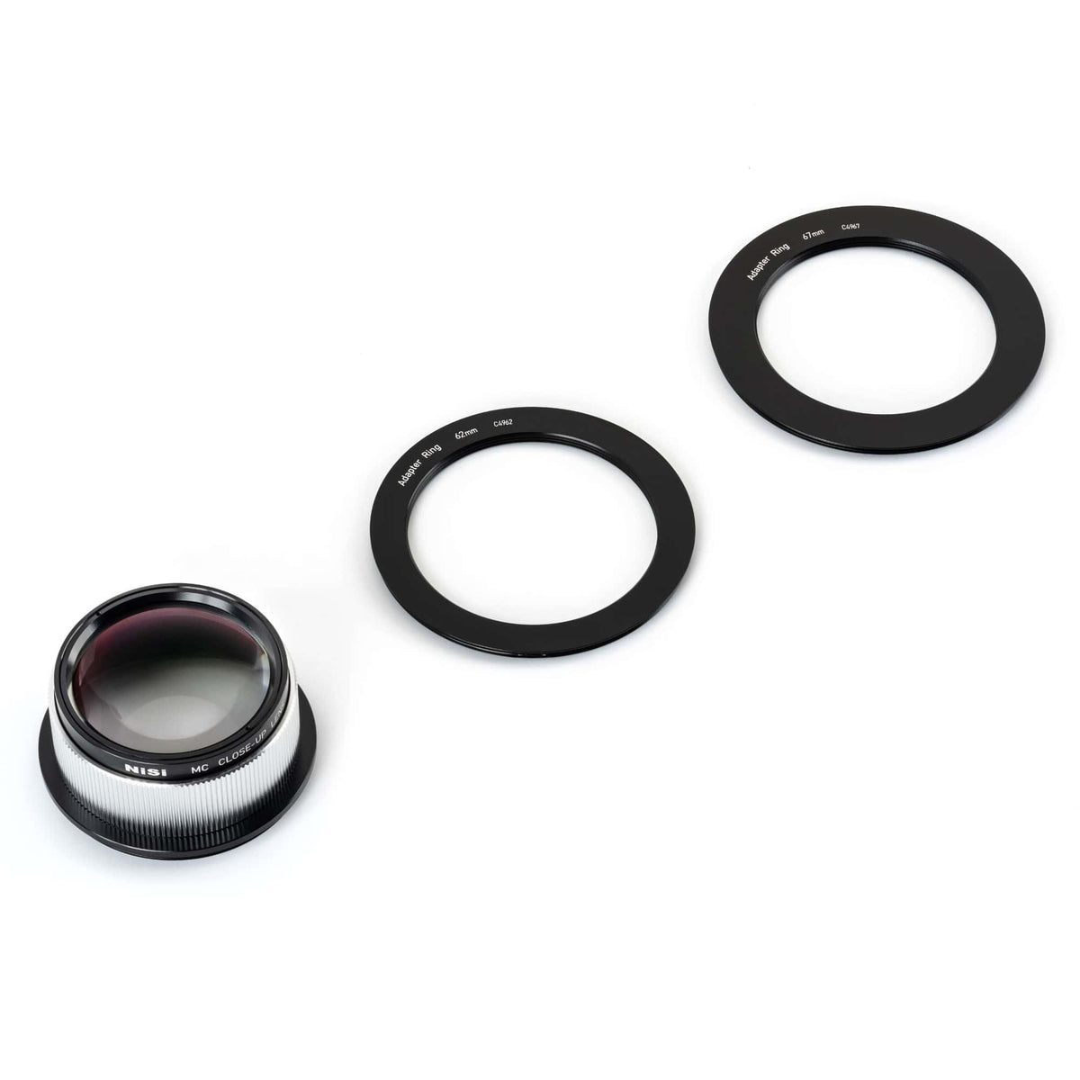 Kit NiSi Lentille Close-Up MC 49mm + Bagues d'adaptation 62mm et 67mm