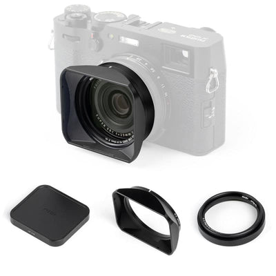 Kit NiSi Magnétique JetMag Pro pour Fuji Série X100 - Filtre NC UV avec adaptateur 49mm + Pare-soleil et bouchon de protection magnétique