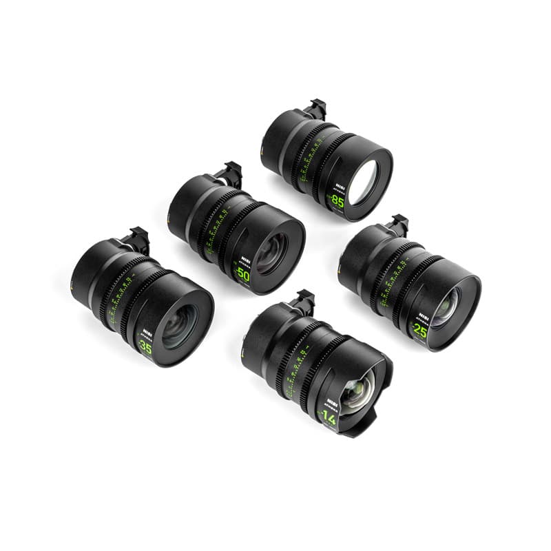 Kit d'objectifs NiSi Cinéma Athena Prime FF (Plein Format) – Monture L (Panasonic) avec système de filtre Drop-in