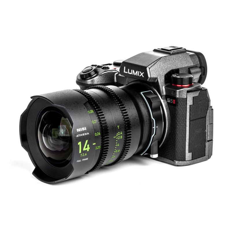 Kit d'objectifs NiSi Cinéma ATHENA Prime FF (Plein Format) Add-On – Monture L (PANASONIC) avec système de filtre Drop-in