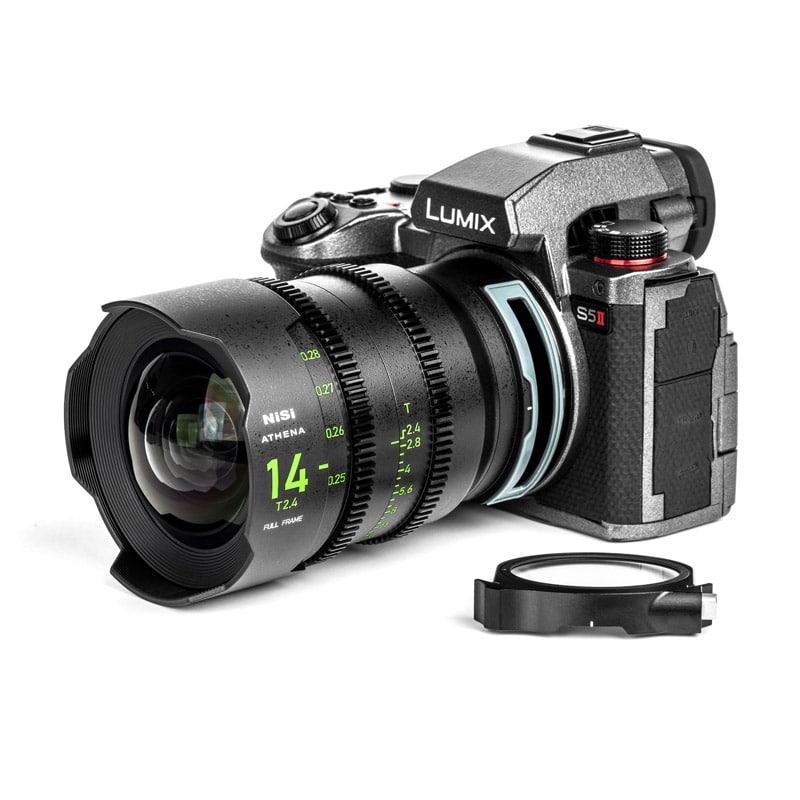 Kit d'objectifs NiSi Cinéma Athena Prime FF (Plein Format) – Monture L (Panasonic) avec système de filtre Drop-in