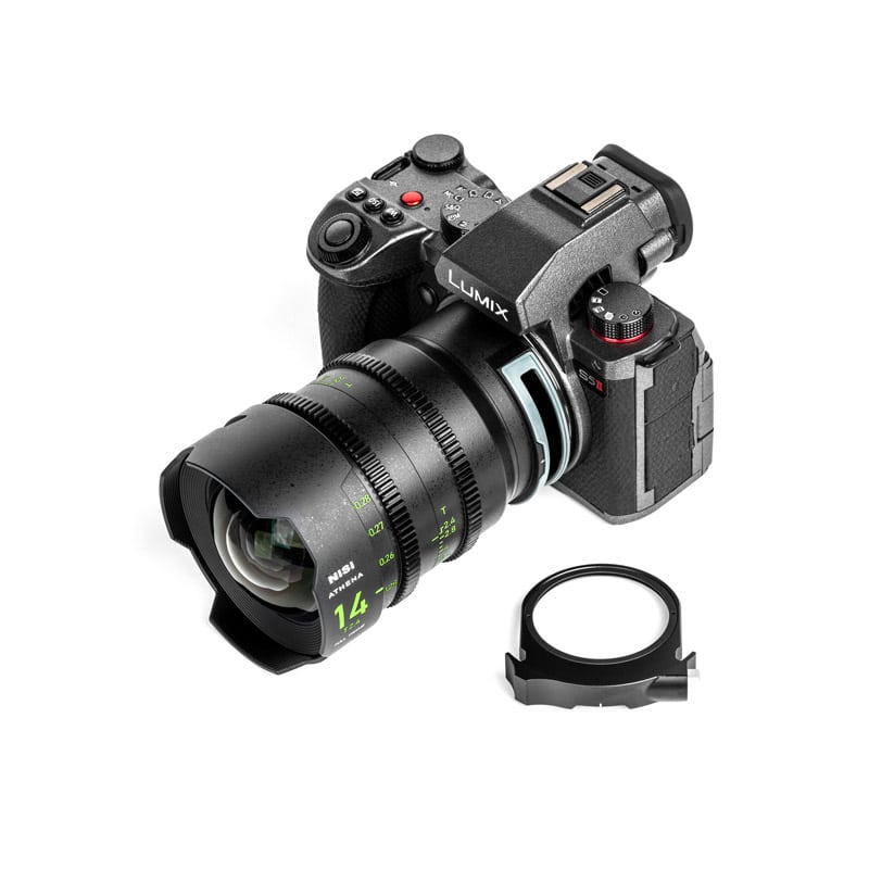 Kit d'objectifs NiSi Cinéma ATHENA Prime FF (Plein Format) Add-On – Monture L (PANASONIC) avec système de filtre Drop-in