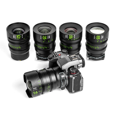Kit d'objectifs NiSi Cinéma ATHENA Prime FF (Plein Format) Add-On – Monture L (PANASONIC) avec système de filtre Drop-in