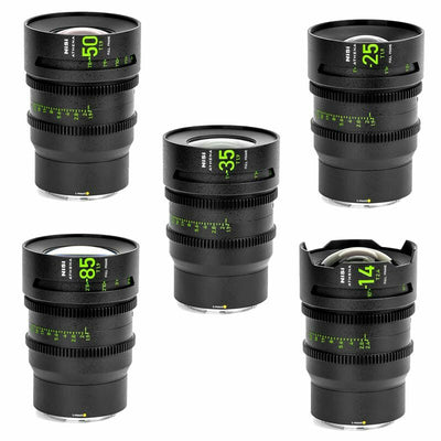 Kit d'objectifs NiSi Cinéma Athena Prime FF (Plein Format) – Monture L (Panasonic) avec système de filtre Drop-in