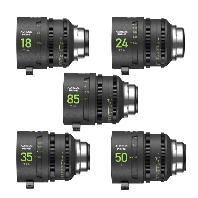 Kit d'objectifs NiSi Cinéma Aureus Prime FF (Plein Format) - Monture PL (Arri)