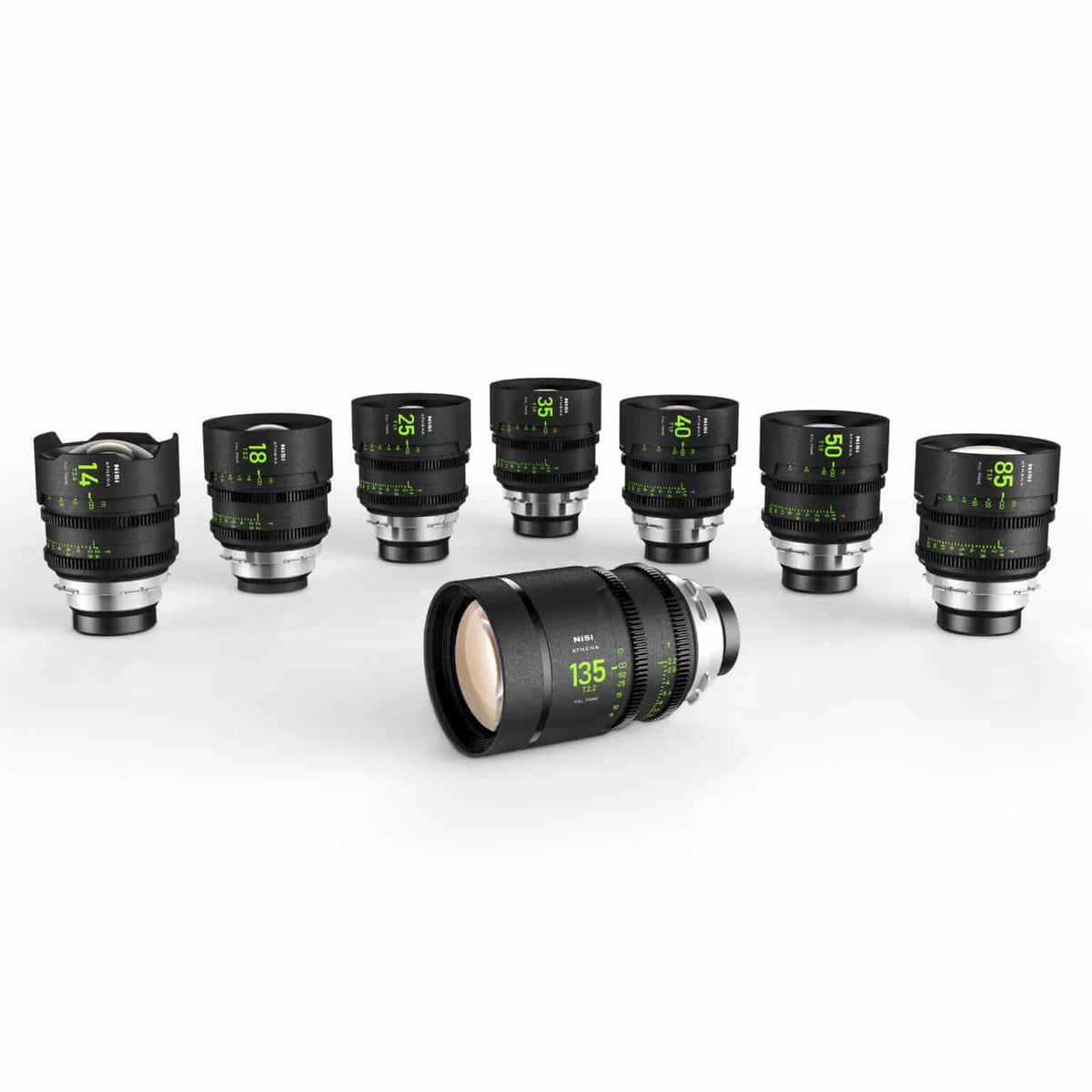 Kit d'objectifs NiSi Cinéma Athena Prime FF (Plein Format) Master - Monture PL (Arri)